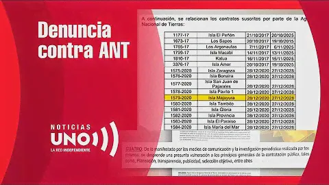 Denuncia penal contra actuaciones del hermano de registrador Vega al arrendar islas del Estado