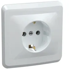 Розетка одноместная IEK Вега РС10-3-ВБ ERV11-K01-16-DM