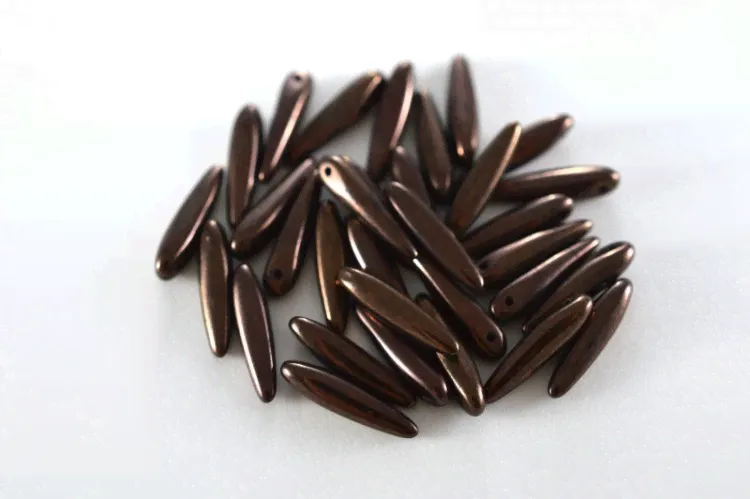 Бусины Thorn beads 5х16мм, цвет 23980/15726 черный/Вега, 719-018, около 10г (около 32шт)-0