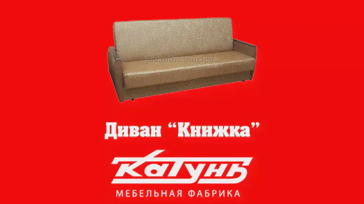 Диван Книжка на (пенополиуритане ППУ) или (пружинном блоке) фабрика Катунь