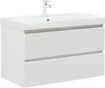 Тумба с раковиной Aquanet Вега 90 2 ящика