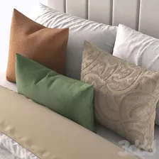 Кровать Вега-Floor 160 Bucle White - Кровати - 3D модель