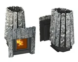 Печь для бани Cometa 350 Vega(Комета Вега) Window Max, Stone (Серпентинит) Grill`D