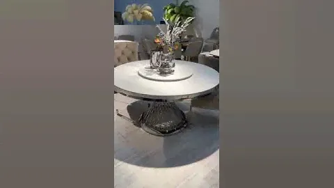 Круглый стол Мелоди с керамической столешницей