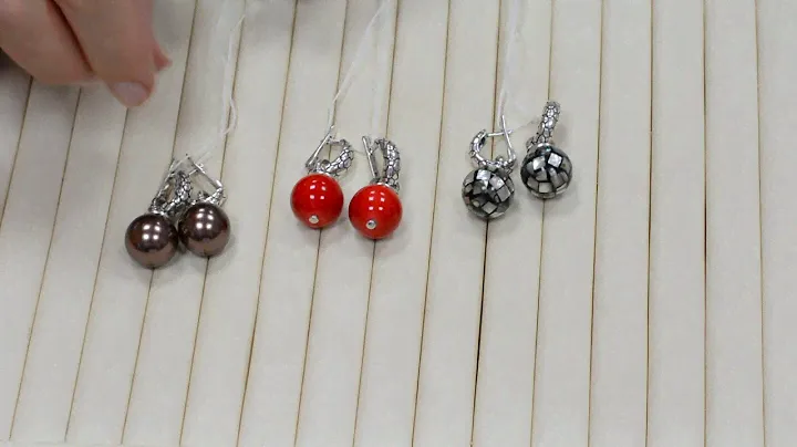 Серьги из серебра Вега, Циркон