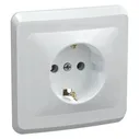 Розетка 2P+E Schuko без шторок 16А IEK ВЕГА белый (РС10-3-ВБ)