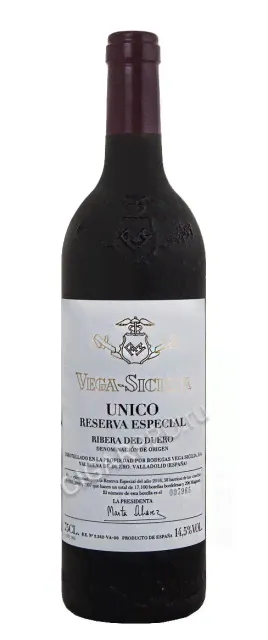 Vega Sicilia Unico Reserva Especial Вино Вега Сицилия Унико Резерва Эспесьаль 0.75л-0