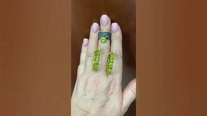 Красота на контрасте! ХРИЗОЛИТ и ЧЕРНЫЙ родий! Широкое кольцо и Конго! ВОТСАПП +79039693704.Цены👇