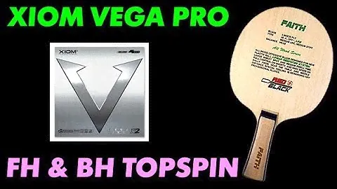 RED + BLACK Faith - topspin test with Xiom Vega Pro FH & BH