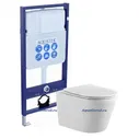 Комплект Set Aquatek Вега унитаз AQ1905-00+тонкое сиденье soft-close+инсталляция Aquatek