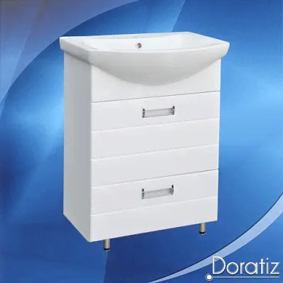 Doratiz 9912.496 Тумба Вега 60 под умывальник Балтика с 2 ящиками-0